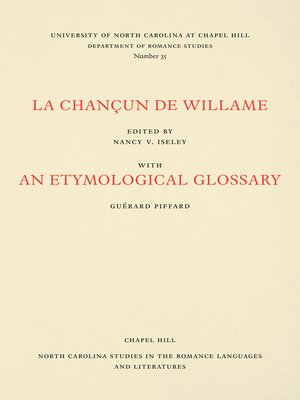 cover image of La Chançun de Willame